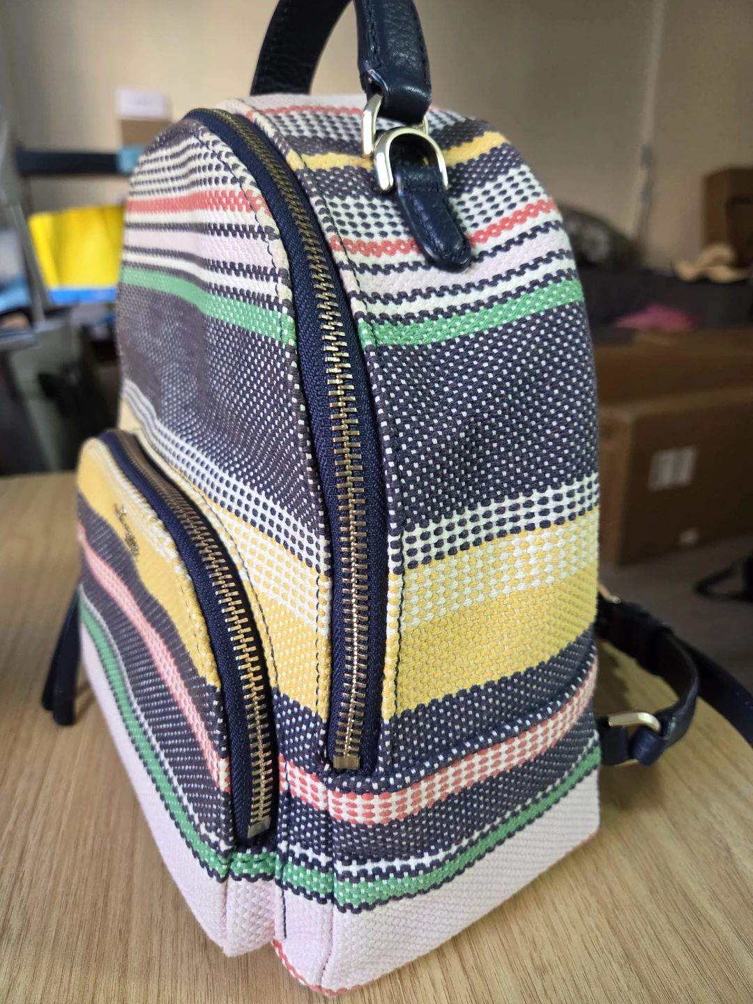 Kate Spade Striped Mini Backpack - photo 2