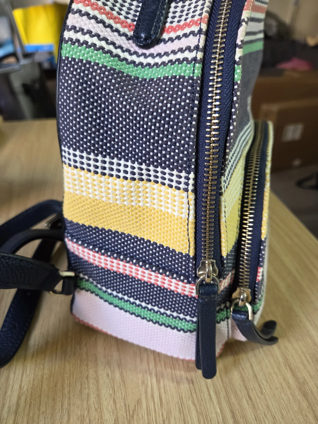 Kate Spade Striped Mini Backpack - photo 4