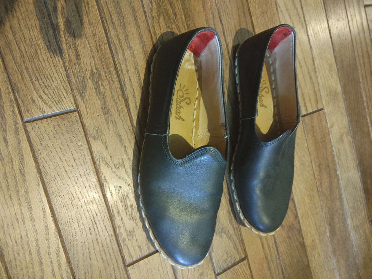 Sabah Leather Slip-On Shoes - Black - photo 4