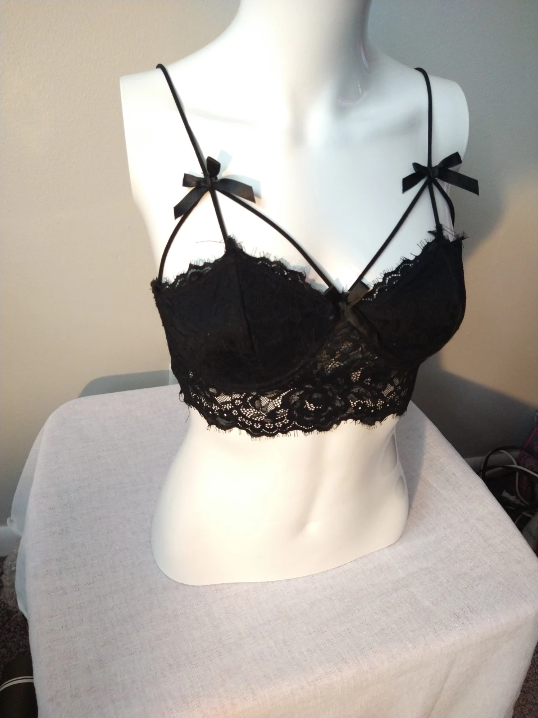 XS Women's Lace Bra Floral Push Up Underwire Bra/Bralette - photo 4