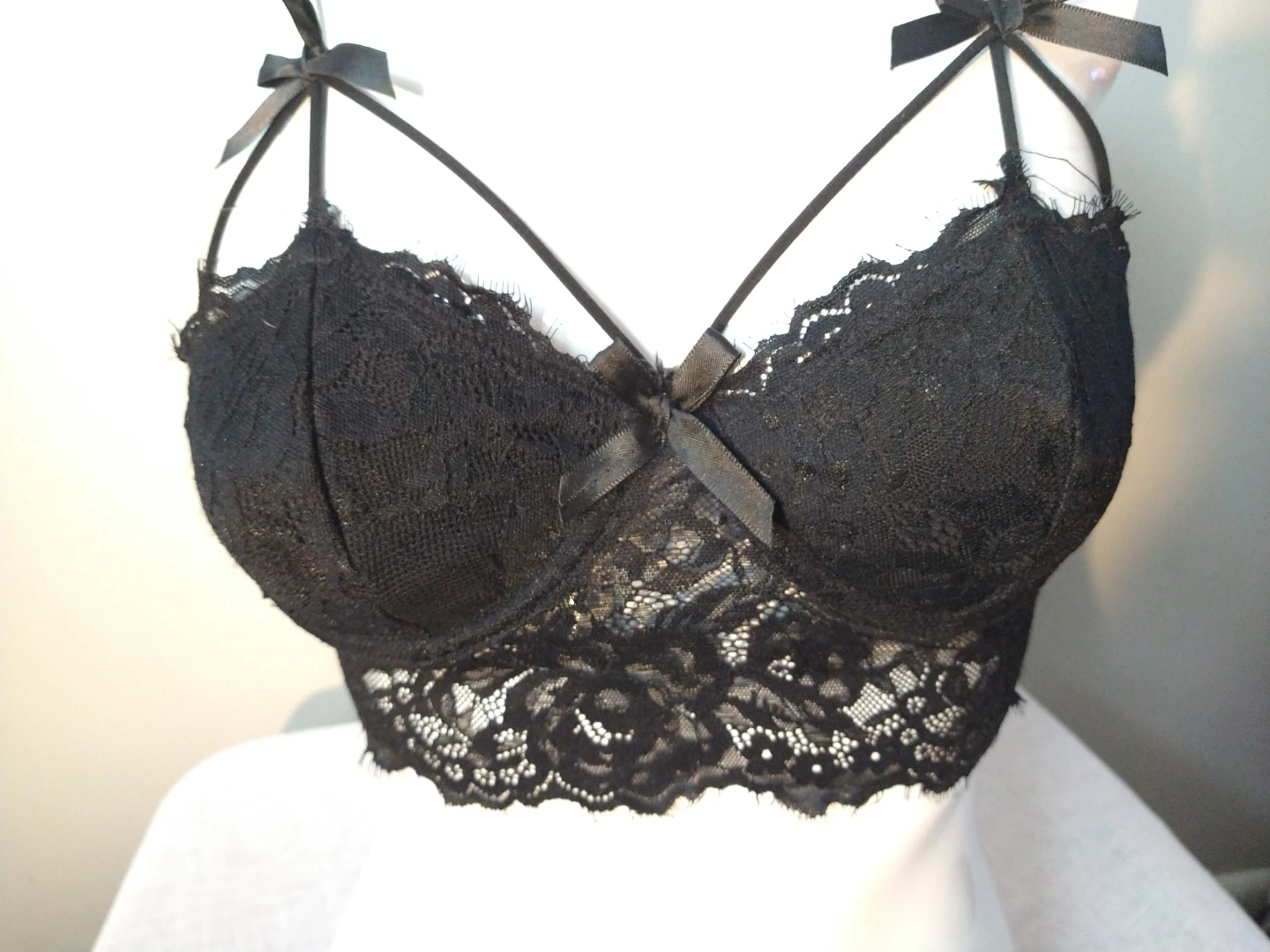 XS Women's Lace Bra Floral Push Up Underwire Bra/Bralette - photo 5