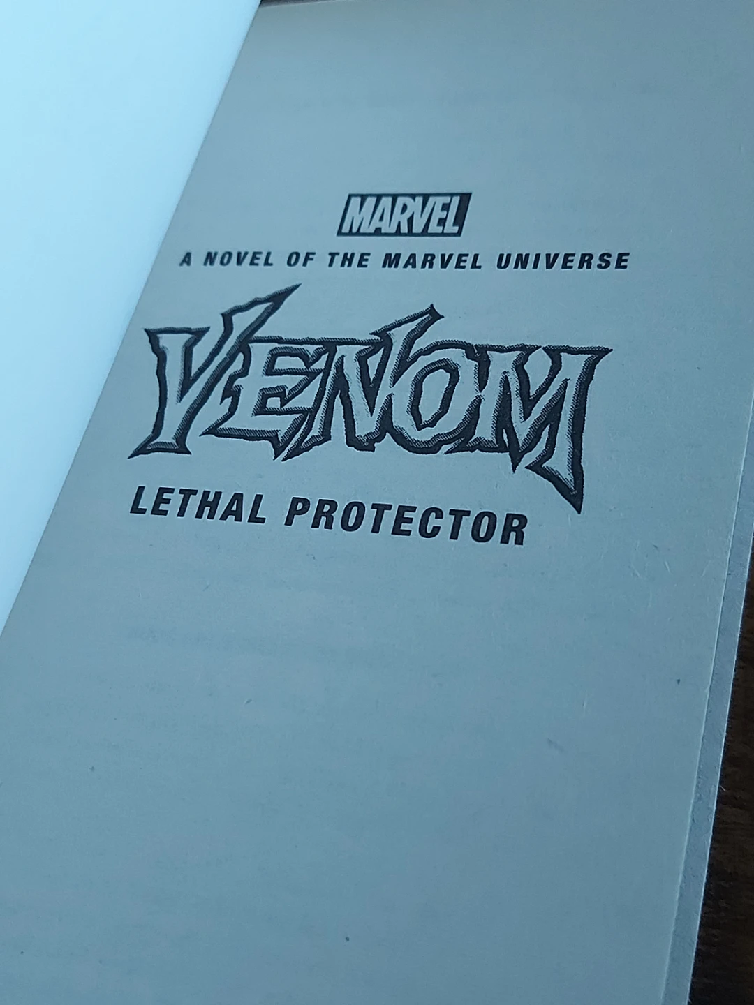 Venom: Lethal Protector Novel by James R. Tuck - photo 5