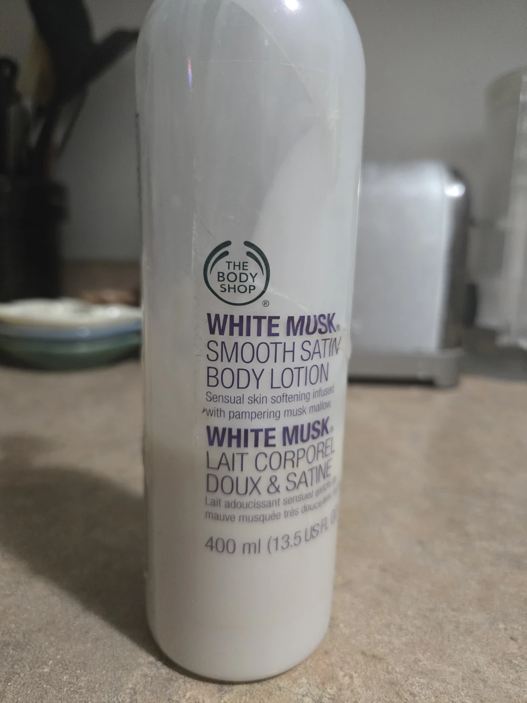 1/3 of The Body Shop White Musk Smooth Satin Body Lotion 400 ml