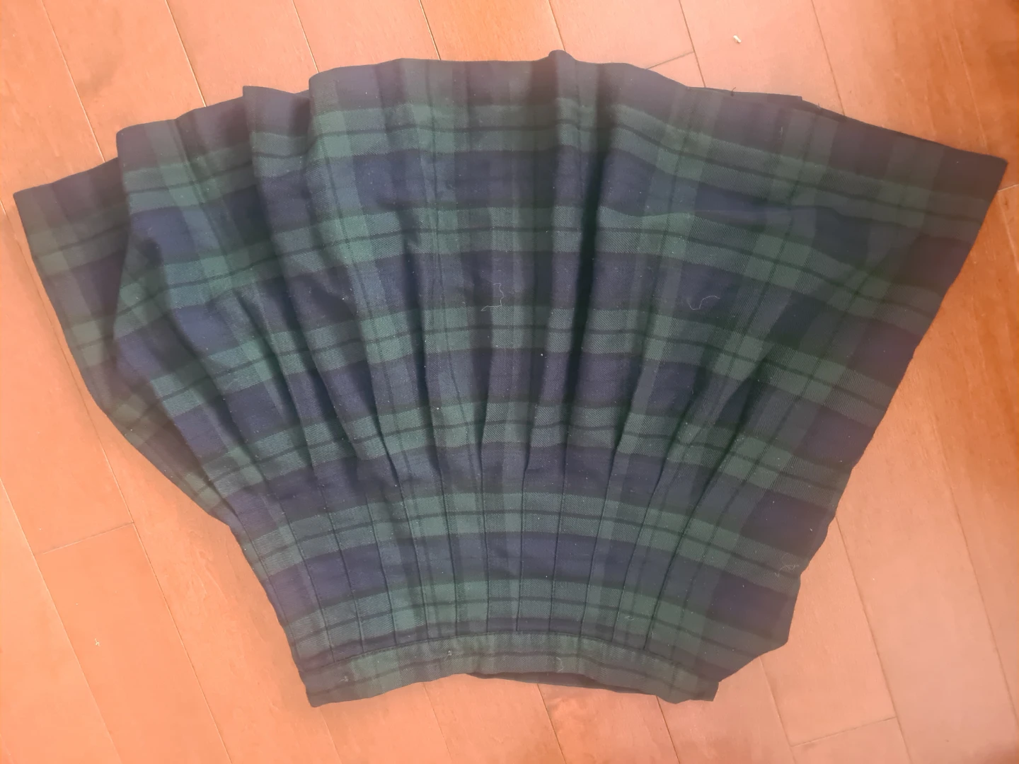 Plaid Pleated Skirt
