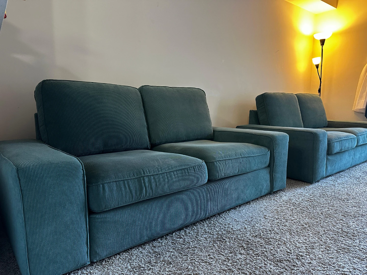 IKEA Turquoise Sofa- 2 SETS - photo 2
