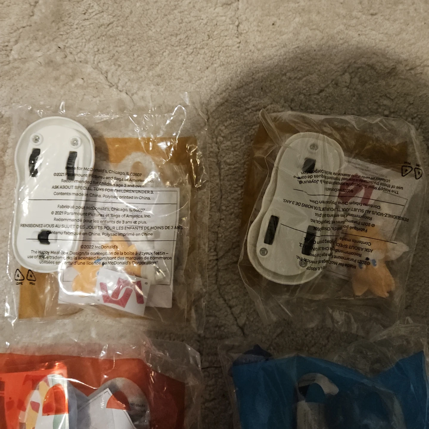 Sonic the hedgehog 2 McDonald's Happy Meal Toys set of 6 - photo 3
