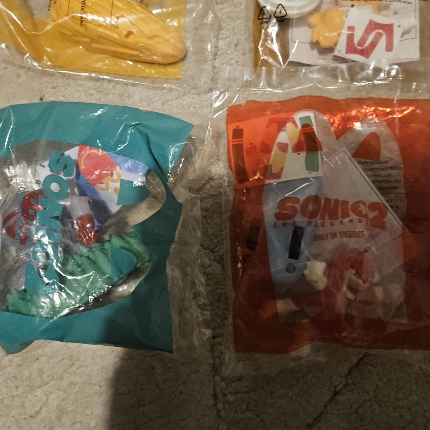 Sonic the hedgehog 2 McDonald's Happy Meal Toys set of 6 - photo 4