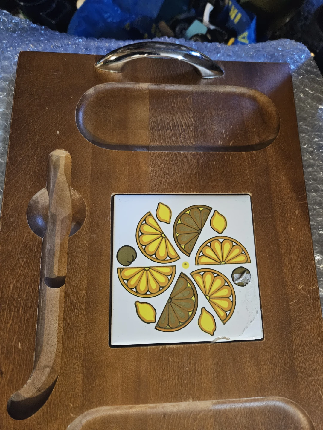 Vintage Baribocraft Cutting Board with Citrus Tile - photo 3