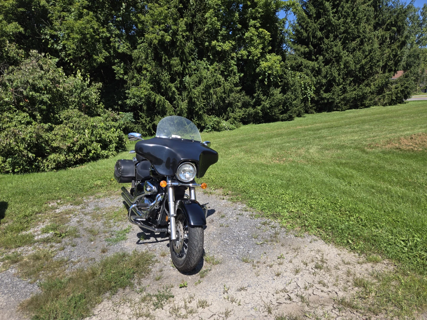 Black Suzuki Boulevard C50 Motorcycle - photo 2