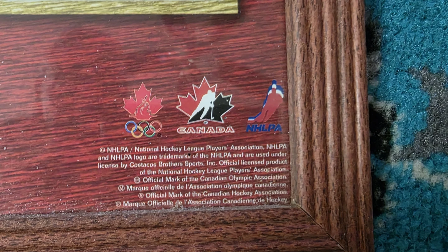 Team Canada 2002 Mens Hockey Champions Framed Print - photo 5