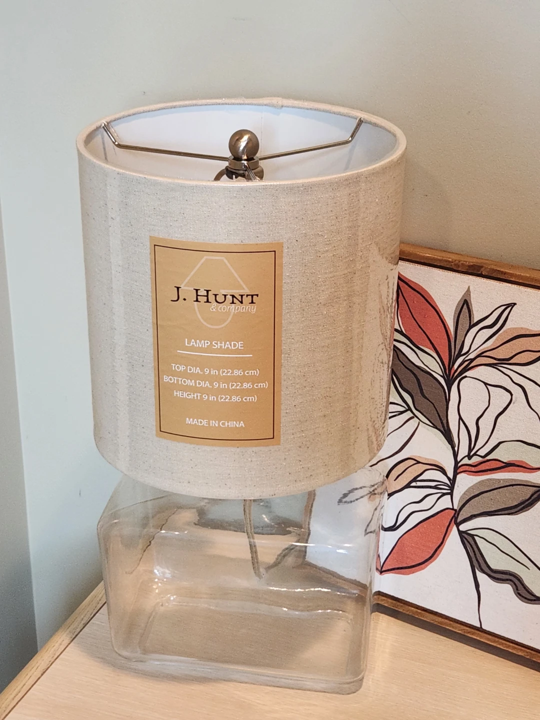 New fillable base glass lamp $45 each or $80 for the set of 2.