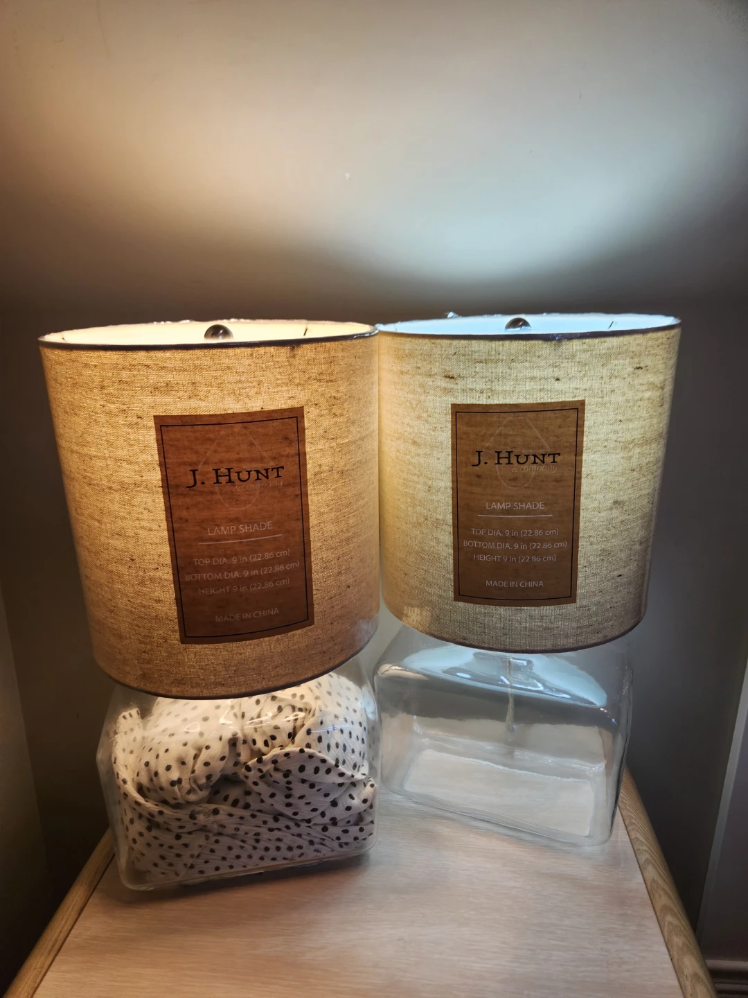New fillable base glass lamp $45 each or $80 for the set of 2. - photo 4