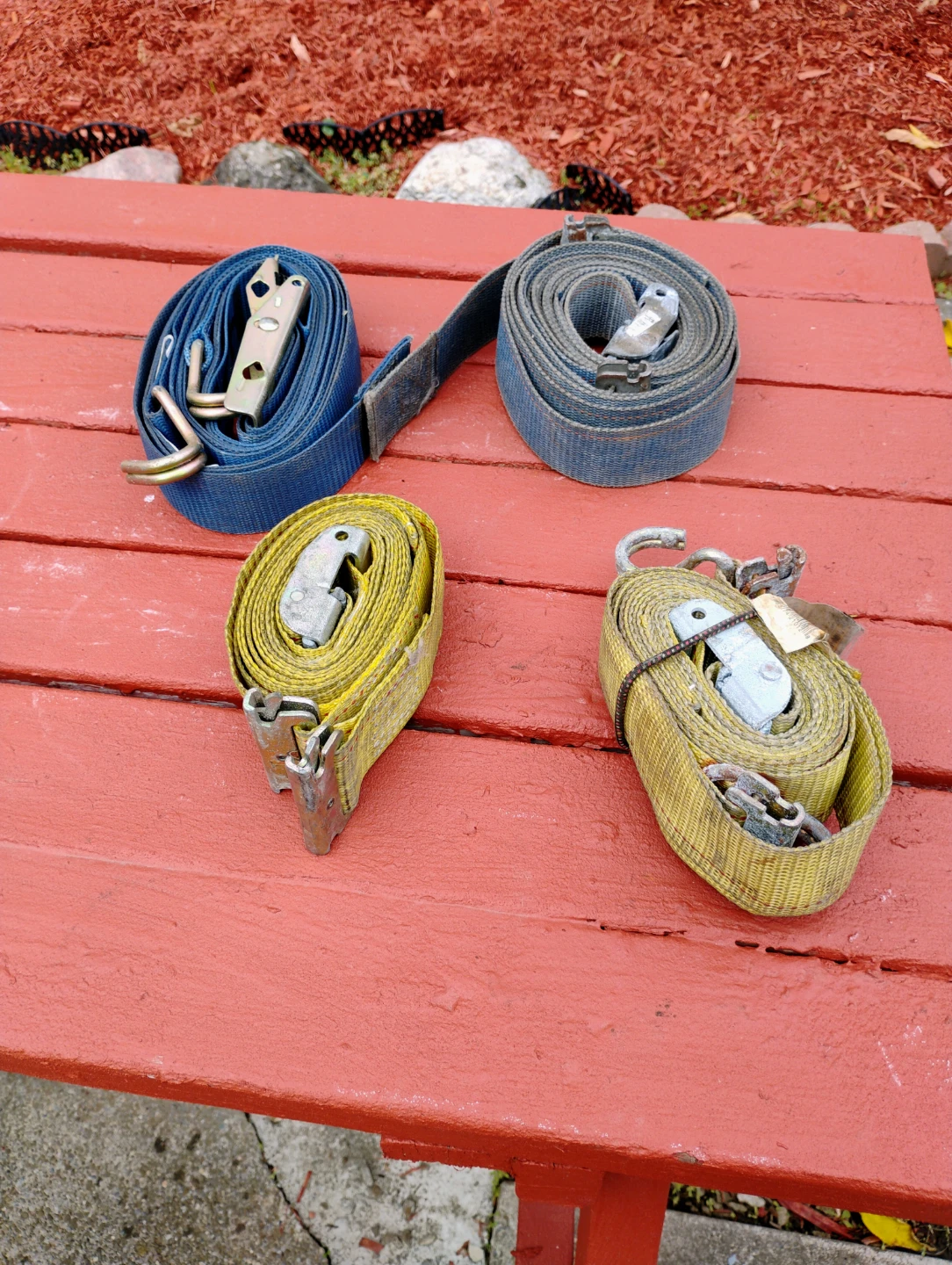 4 tie down straps ($6 each or $20 for all)