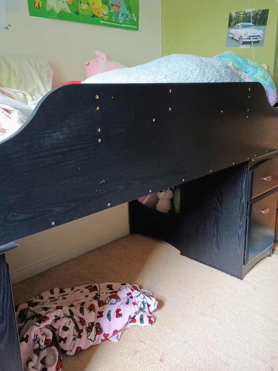 Loft Bed with Drawers, Assembly Instructions incl.