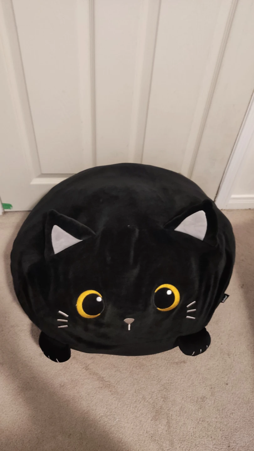 Large plush cat-shaped pillow - photo 2