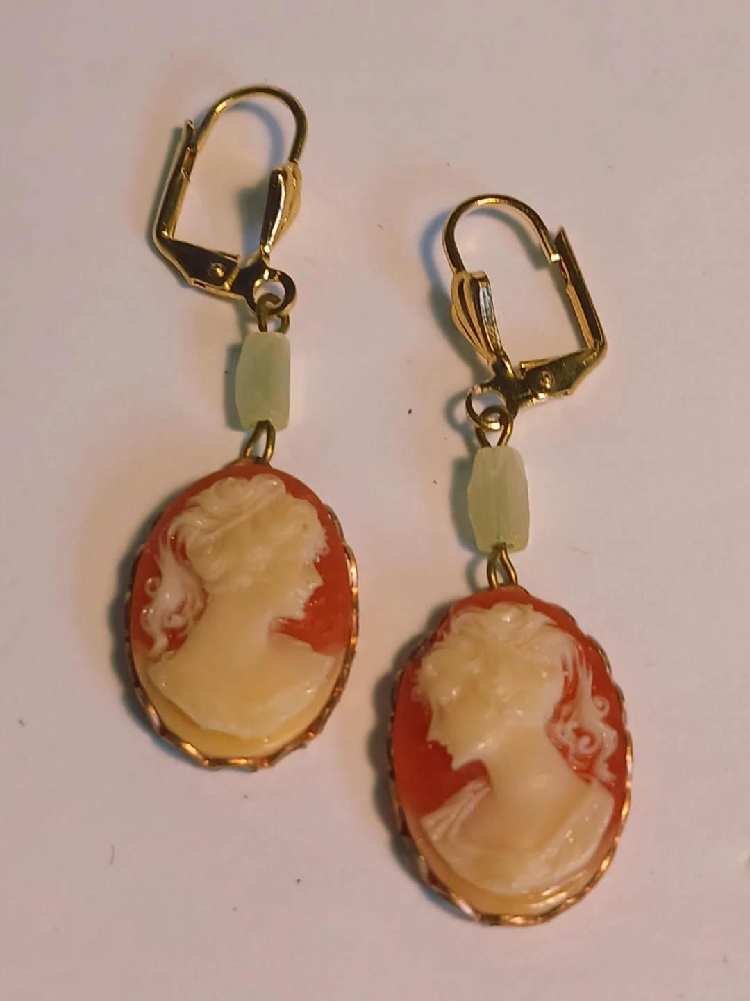Cameo Earrings with Gold-Tone Leverbacks - photo 4