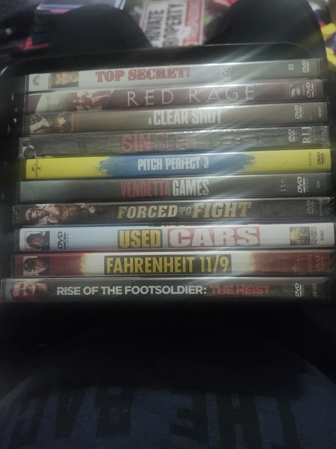 Lot of 10 DVDs: Top Secret, Red Rage, Pitch Perfect 3 & More