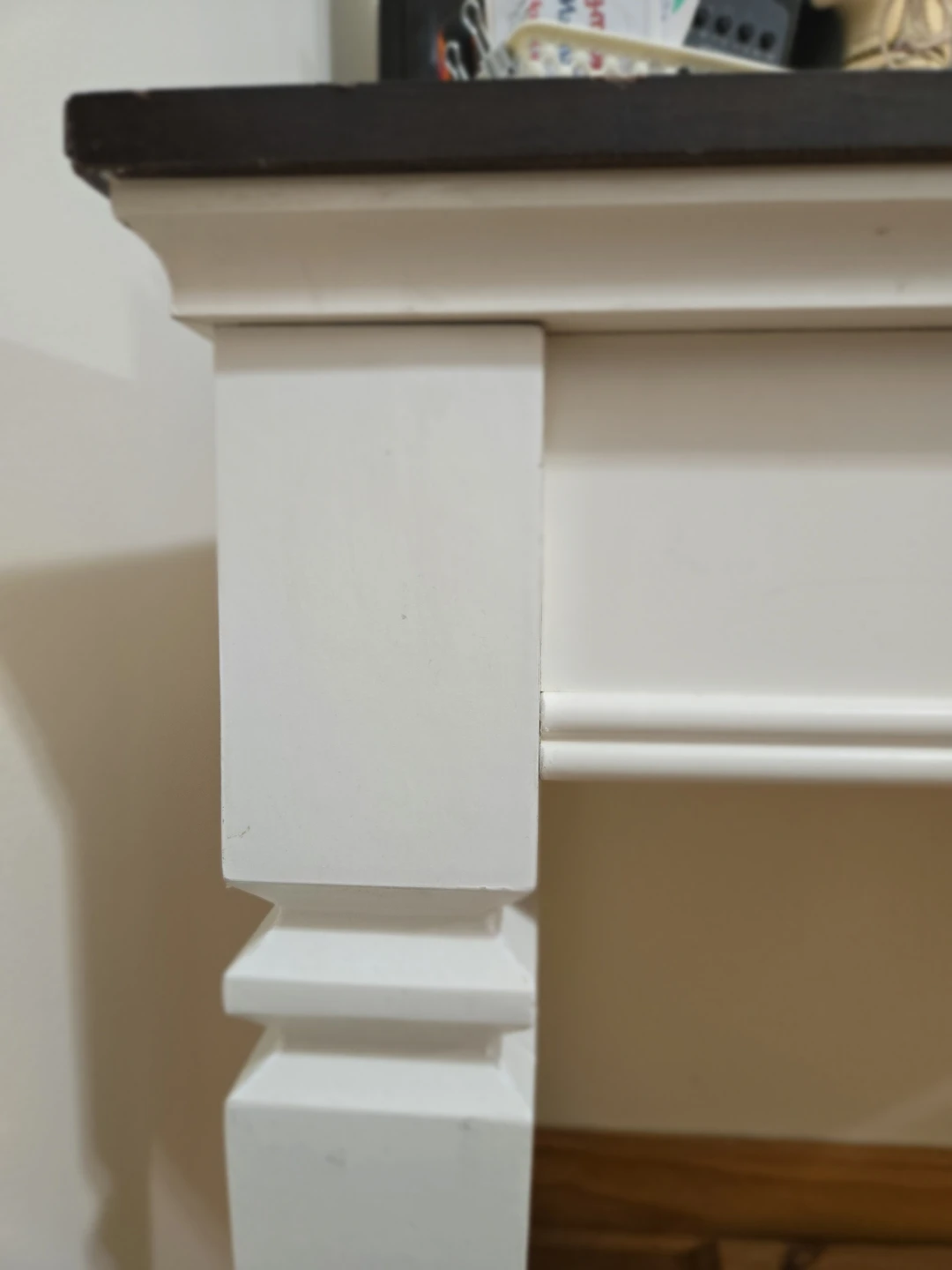 White Desk with Dark Top - photo 5