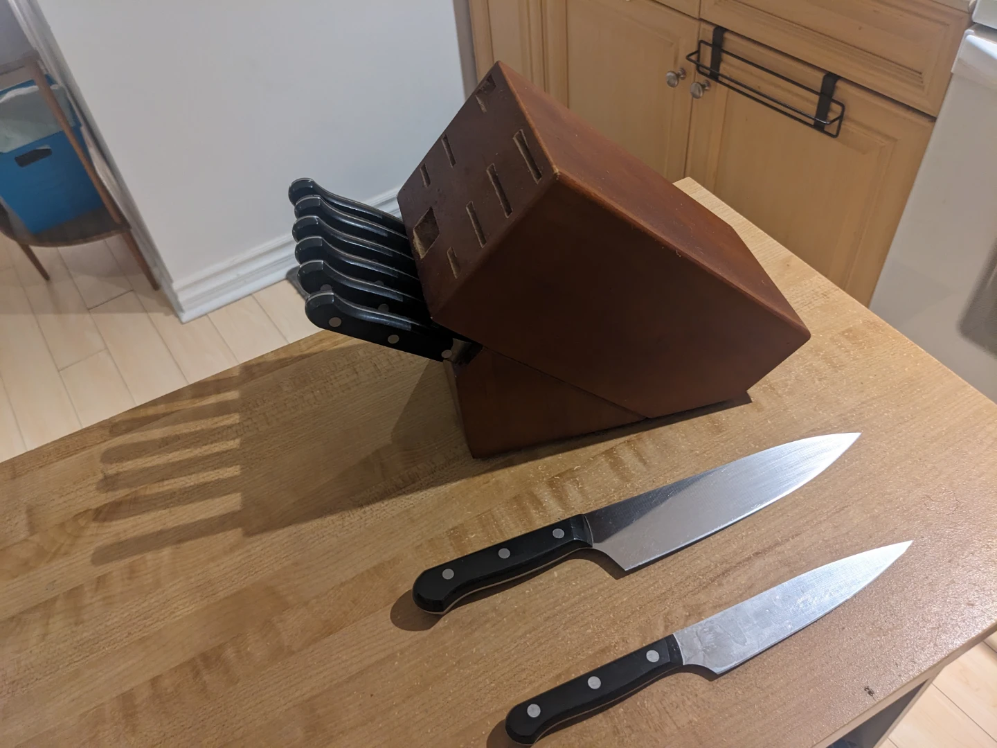 Wooden Knife Block Set with Knives - photo 3