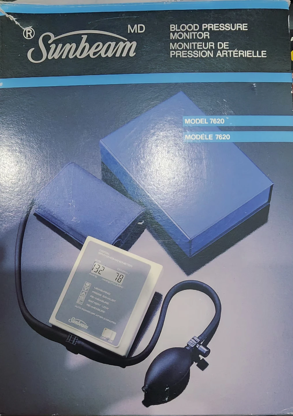 Sunbeam Model 7620 Blood Pressure Monitor