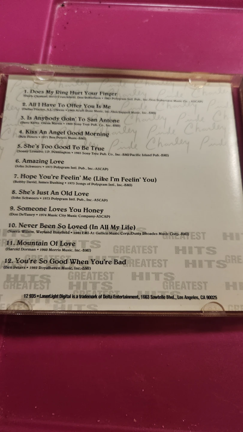 ⚽ Charley Pride Greatest Hits CD - photo 4