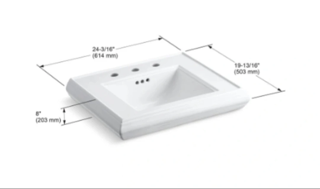 Kohler Pedestal Sink Top ⚽️