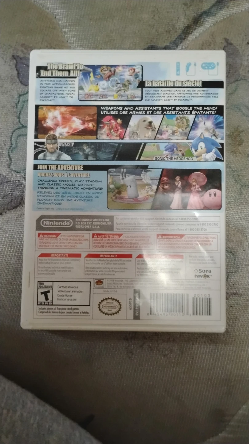 Super Smash Bros. Brawl for Wii $10