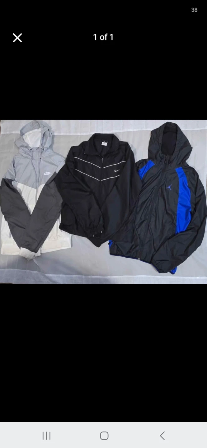 Lot of 3 Nike and Jordan Windbreakers