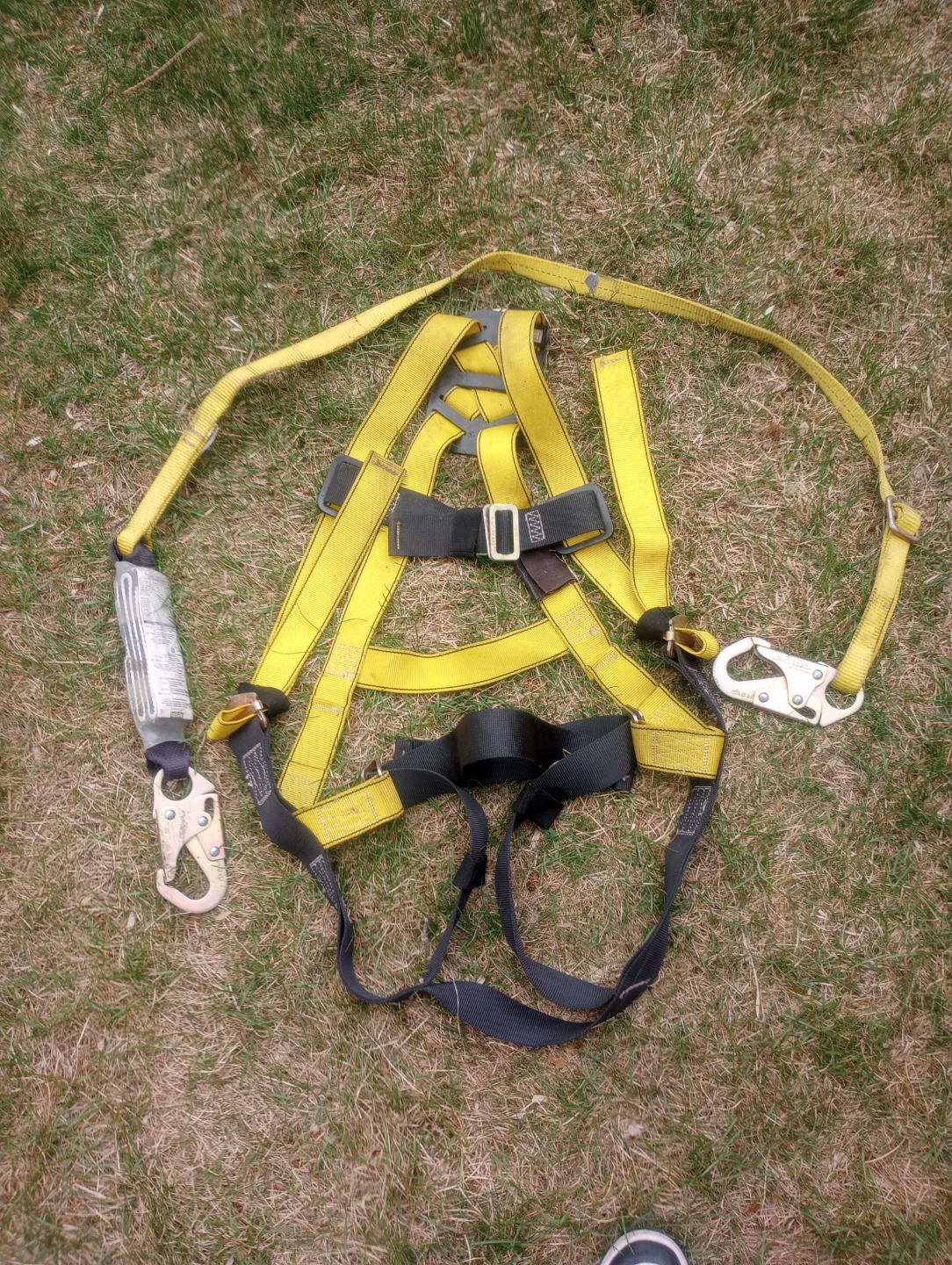 Yellow Fall Protection Harness