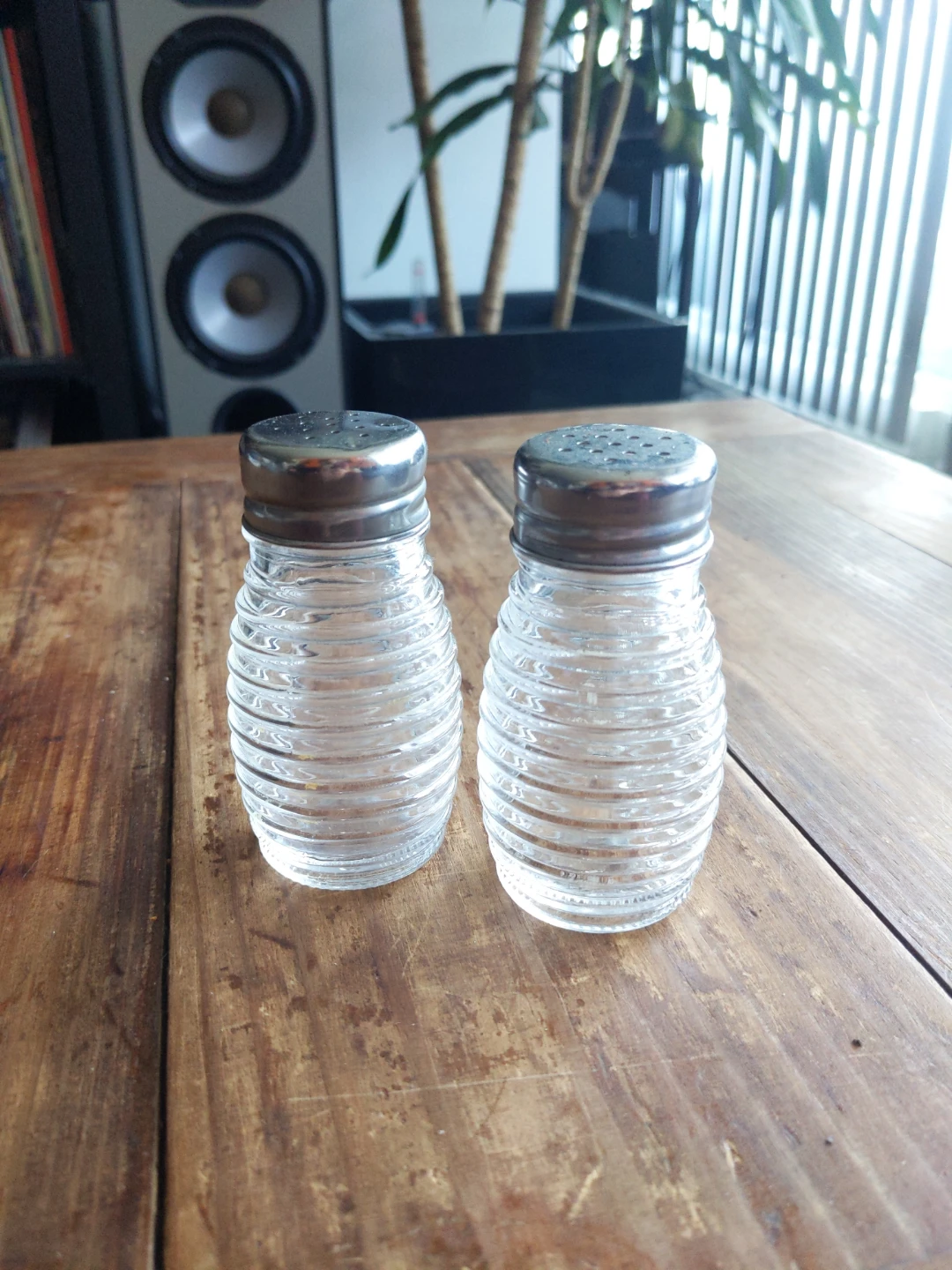 Glass Salt and Pepper Shakers. Free.