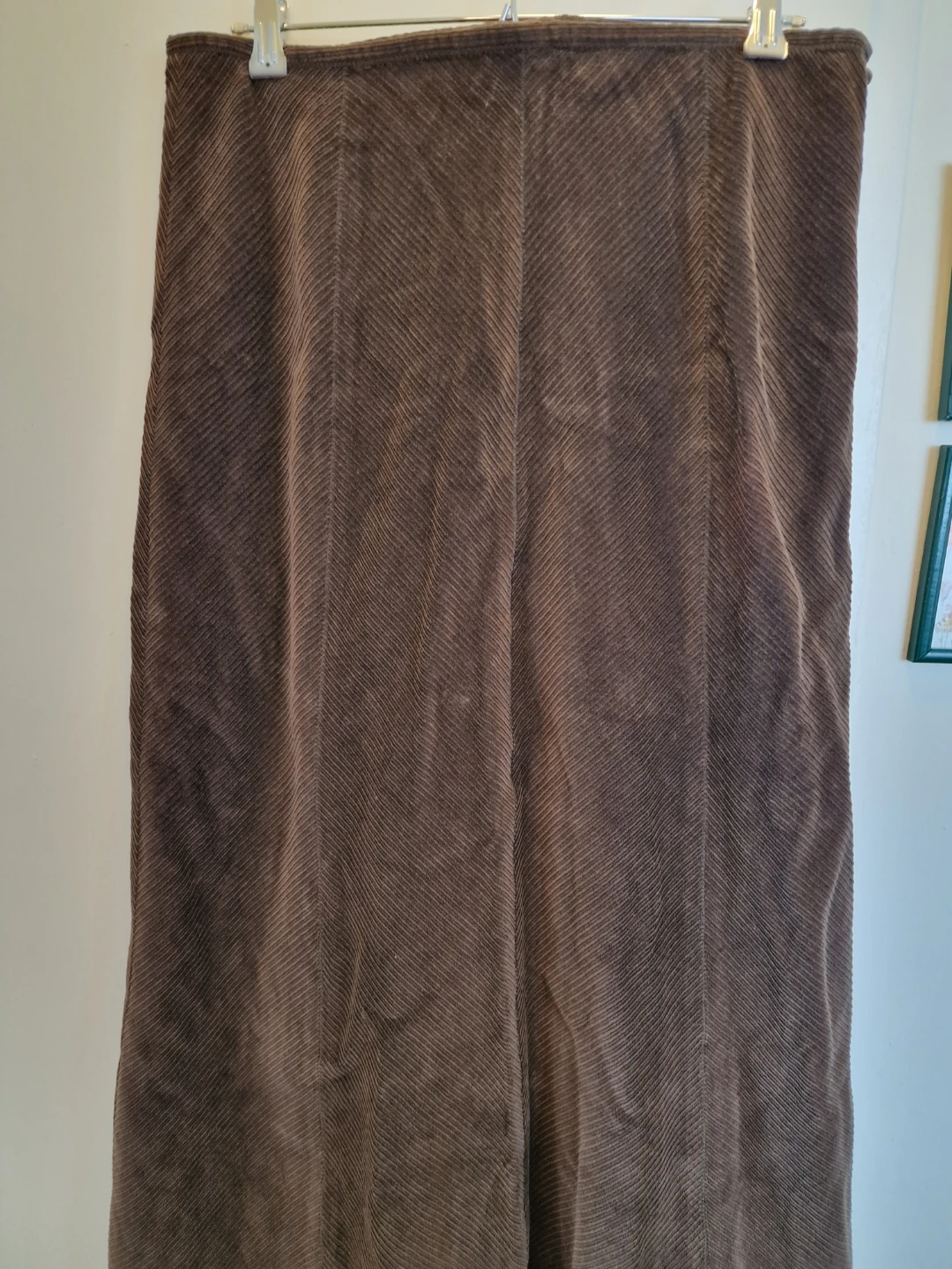 Eddie Bauer Brown Corduroy Skirt Size 10