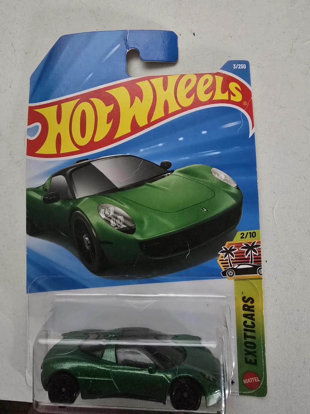 Hot Wheels Green Exotic Car Toy