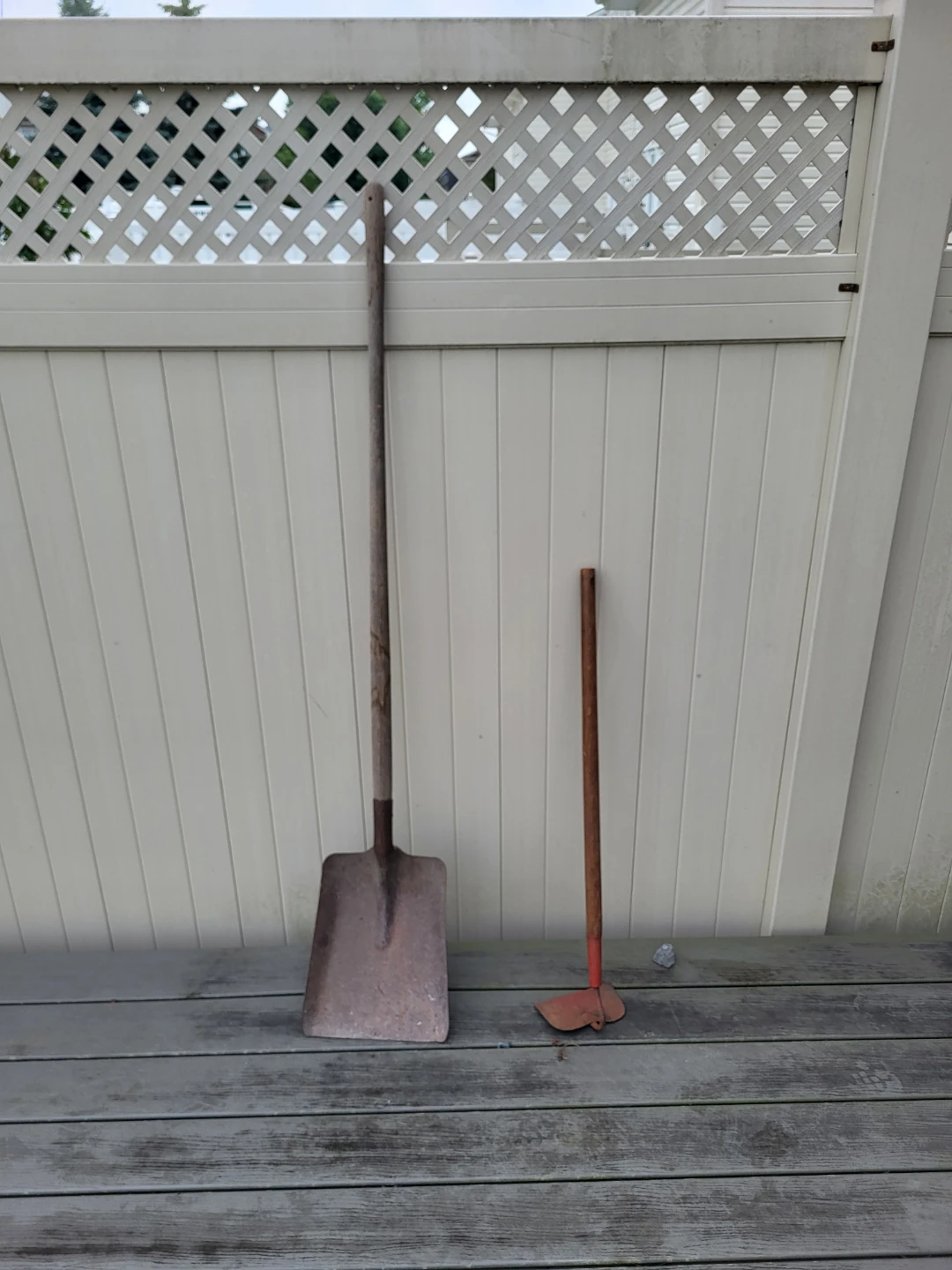 Shovel and Hoe Garden Tools