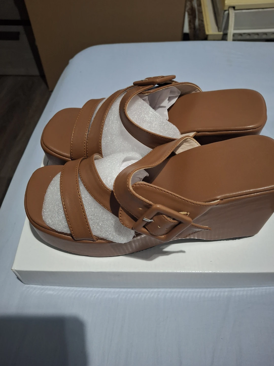Brown Wedge Sandals ⚽️ - photo 2