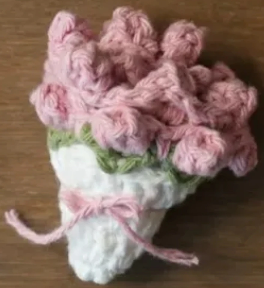 SET OF 4 Pink Flower Coasters - photo 2