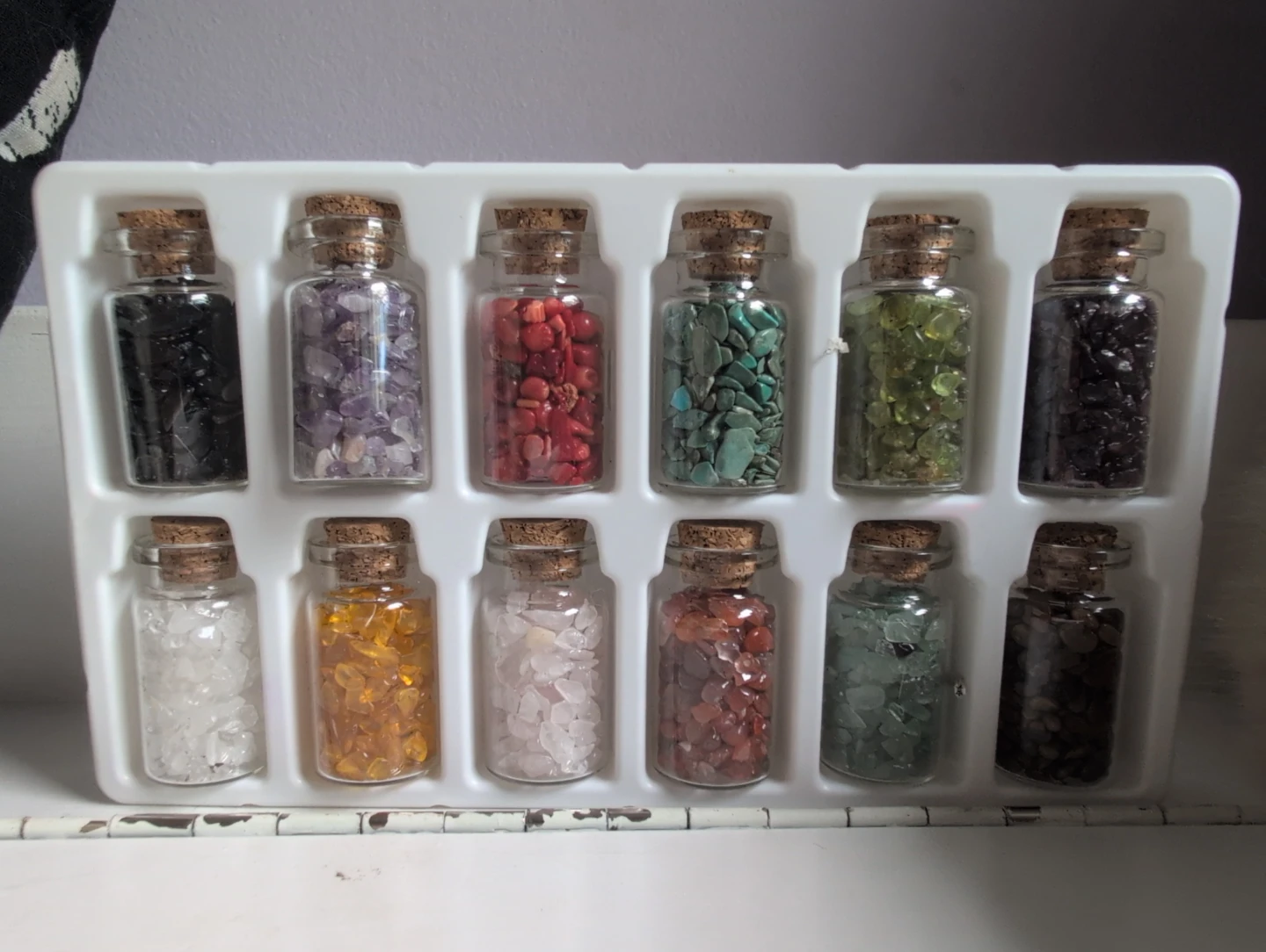 Set of 10 Mini Crystal Jars