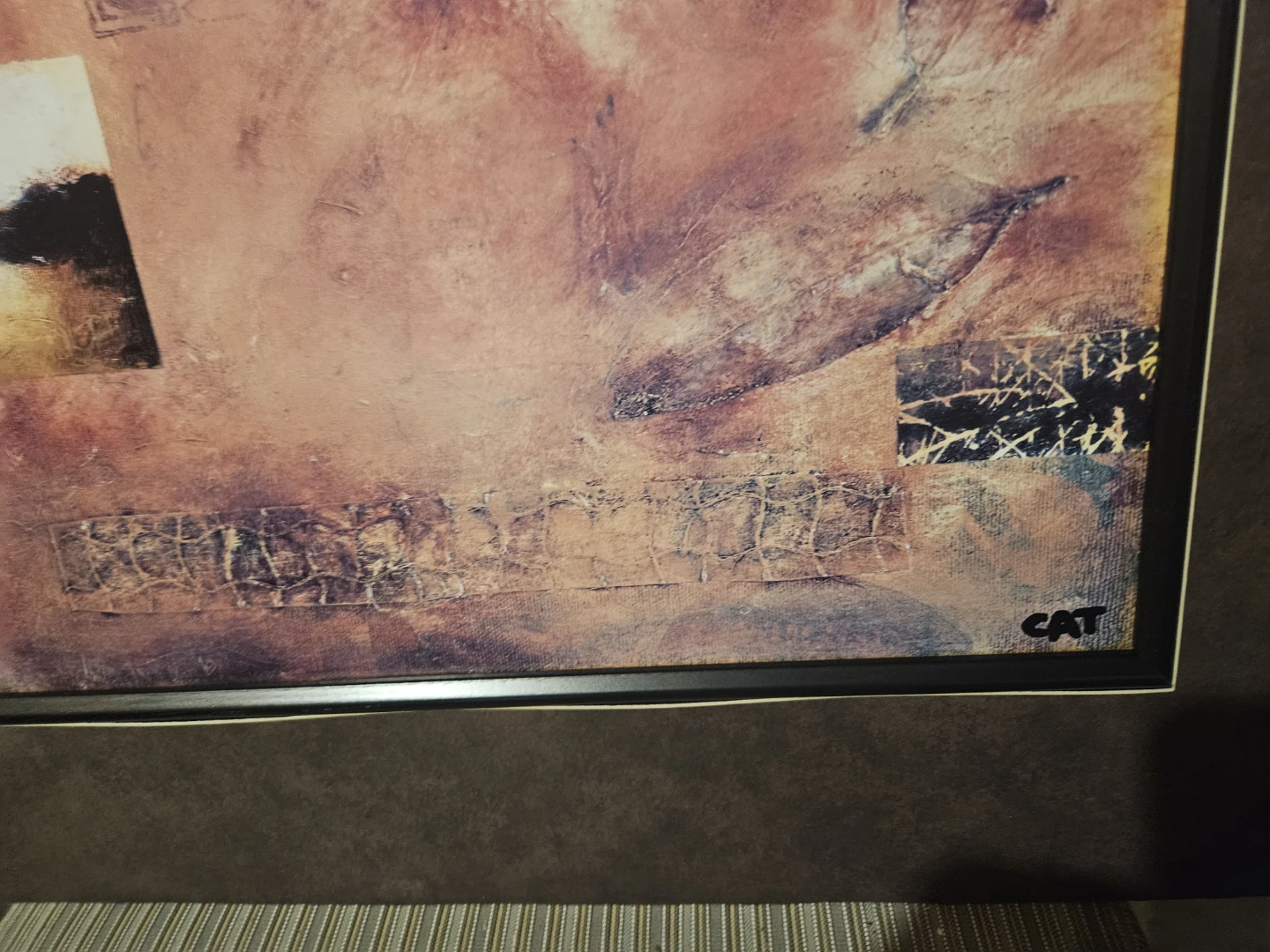 Framed Abstract Landscape Art - photo 5