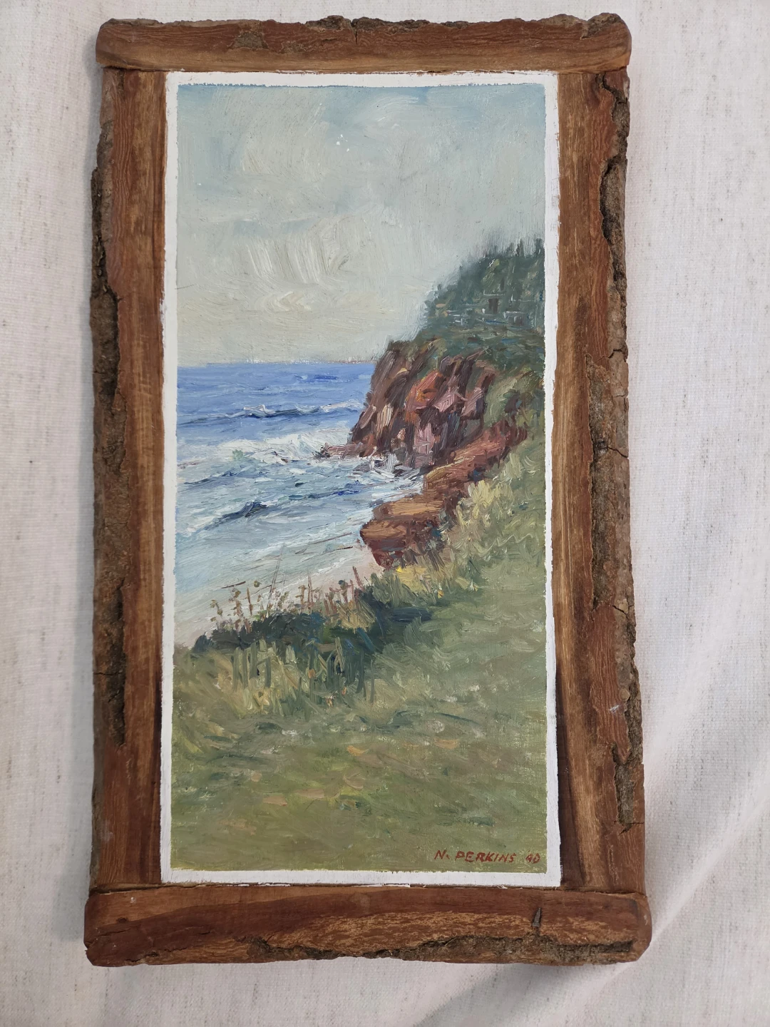 Marine Painting by Nancy M. Perkins - Coastal Scene