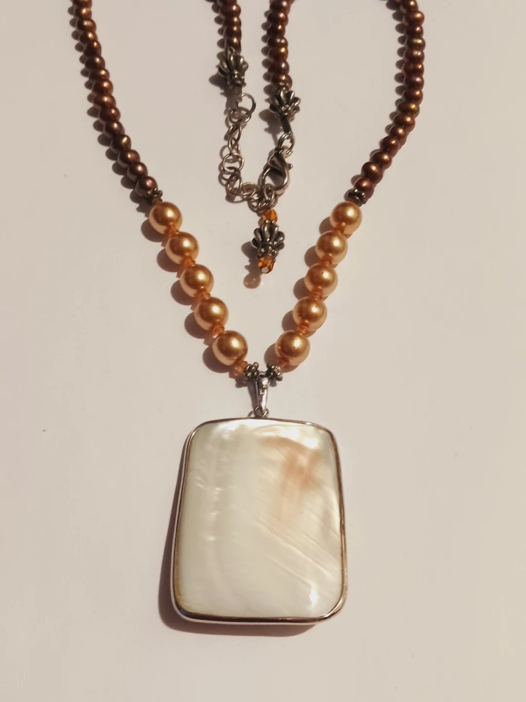 Gorgeous Sterling Silver Pearl Pendant Freshwater Pearl Necklace - photo 5
