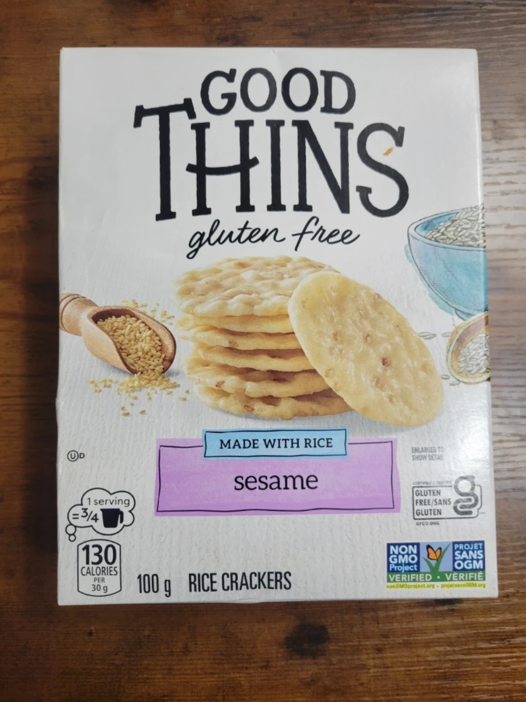 Good Thins Sesame Rice Crackers