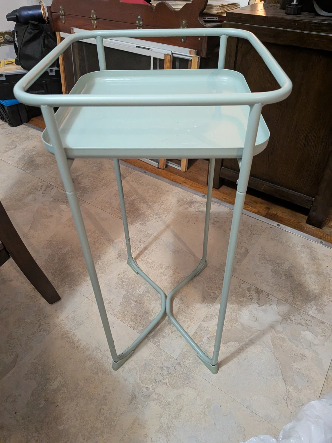 Light Blue Metal Utility Cart/Stand - photo 2