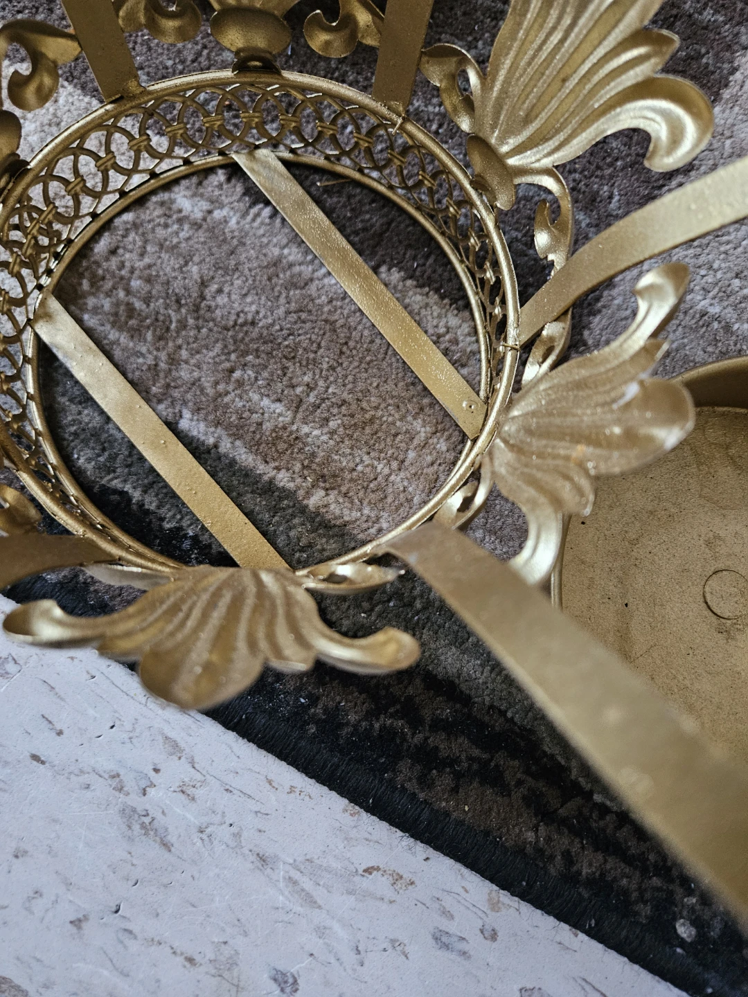 Gold Metal Candelabra - photo 3