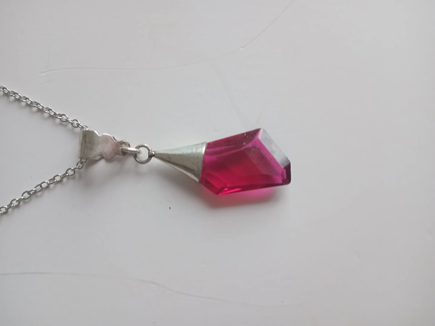 925 Sterling Silver Gemstone Pendant Necklace