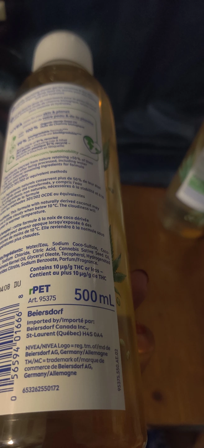 Nivea Pure and Natural Body Washes x 3 - photo 2