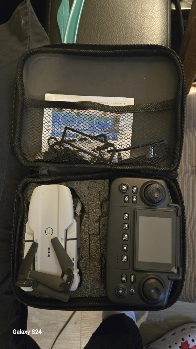 White Foldable Drone with Remote - photo 3