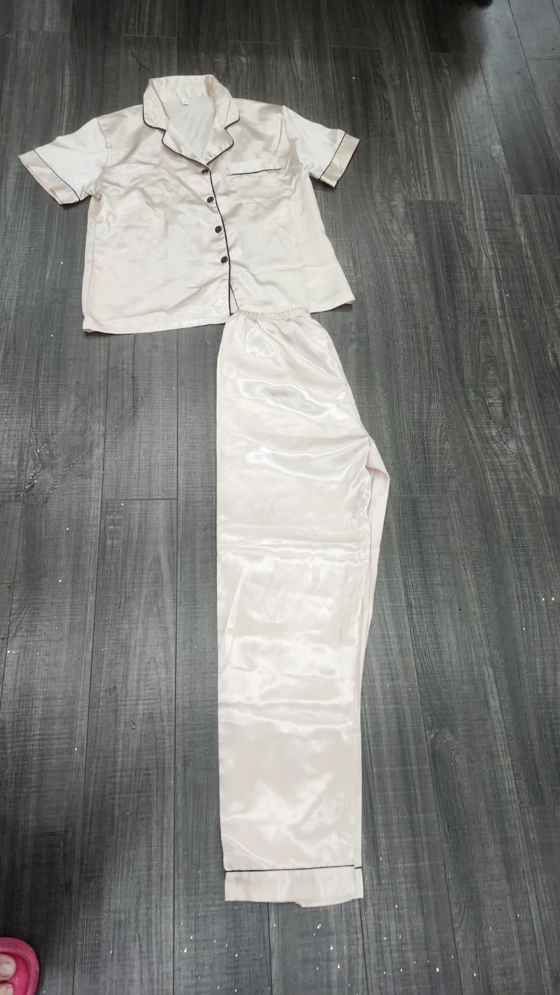 Satin Pajama Set - Size M