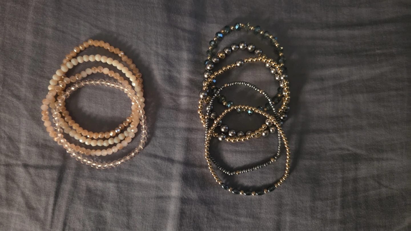 Stackable Beaded Bracelets Set