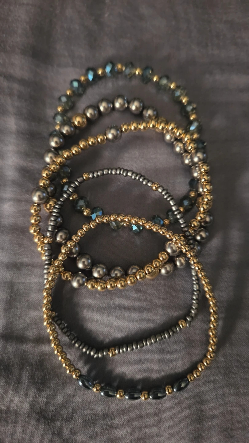 Stackable Beaded Bracelets Set - photo 3