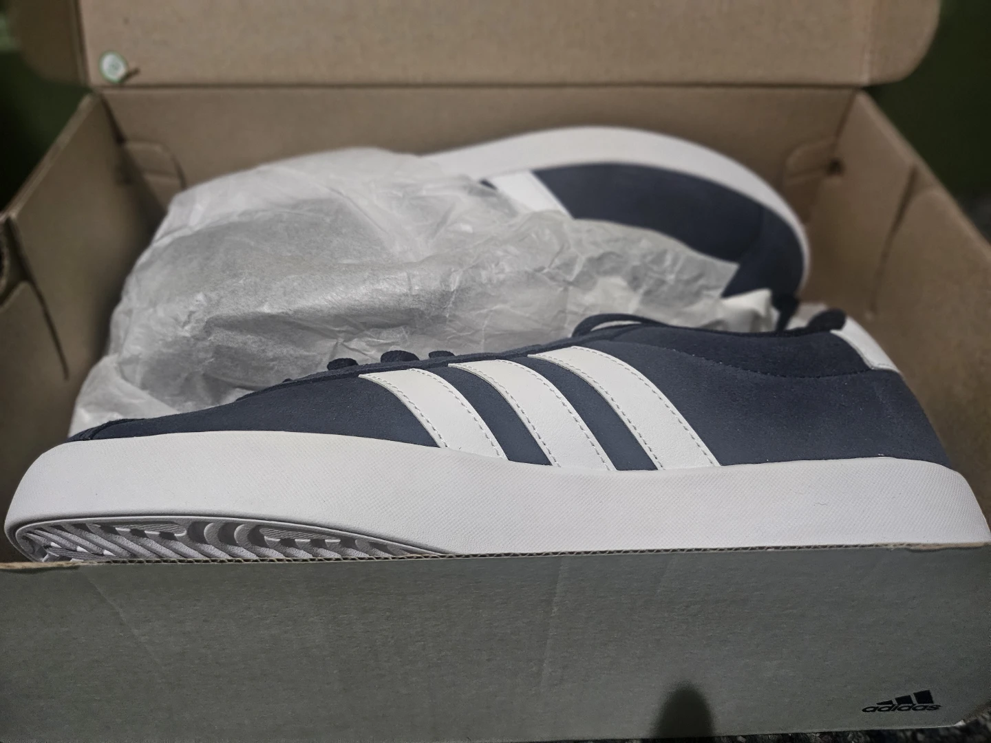 Adidas VL Court 3.0 Skateboarding Shoes Navy White US 9.5