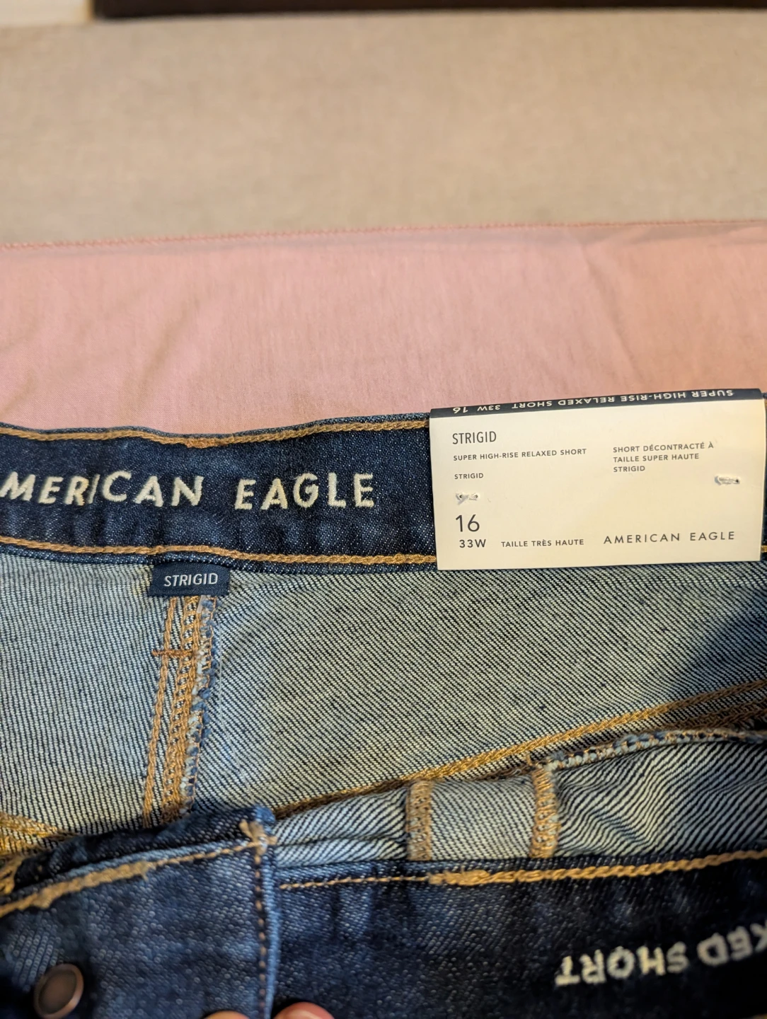 American Eagle "Strigid" Super High-Rise Shorts - Size 16 - photo 2